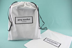 Chapeau en tissu de mousseline biologique Sac à main de luxe à cordon en coton personnalisé Sac à poussière recyclable pour cadeaux et sacs à main - Product Image 4