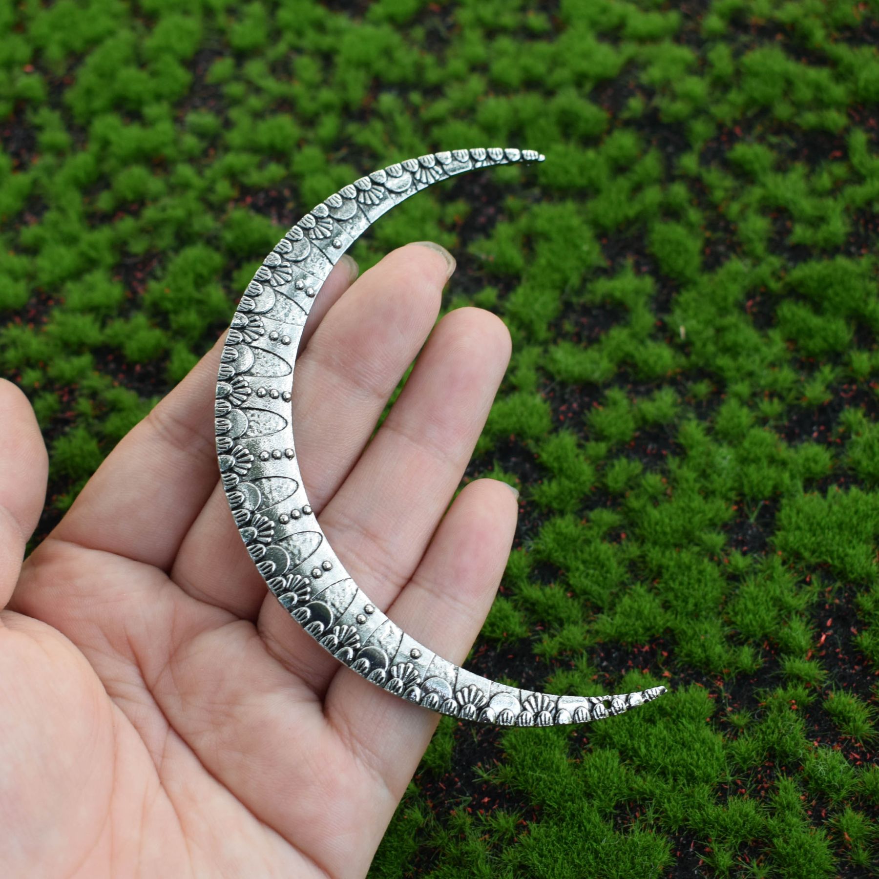 Vintage Gothic Moon Rune Hair Forks for Women - Unique