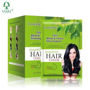 Wholesale Organic Natural Hair Color Fast Black Shampoo Hair Dye Manufacturers
