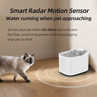 Fontaine à eau OEM 2,5 L Wifi en acier inoxydable pour chat Capteur automatique Purificateur d'eau UV sans fil pour animaux de compagnie Fontaine pour chats