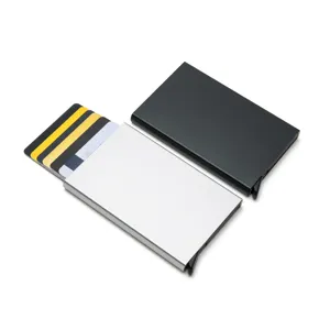 Naam Kaarthouders Portefeuilles Pocket Case Rfid Aluminium Portemonnee Diy Kleur Kaarthouder