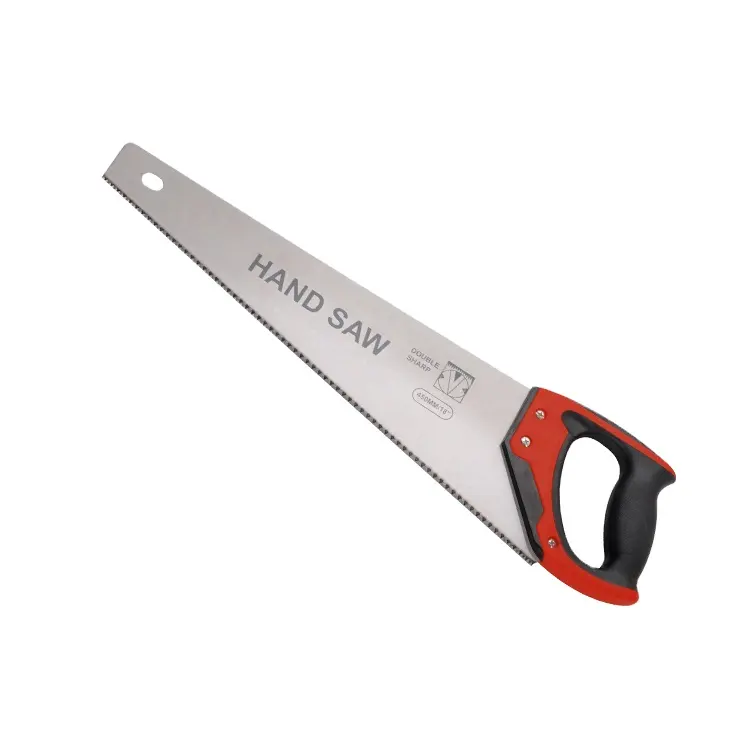 High Quality Durable 65Mn Blade With Hardness At 50HRC Rubber Grip Safety Hand Saw woodworking saw with plastic handle