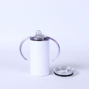 AGH Usa Warehouse Gobelet blanc à sublimation 20oz bord en acier inoxydable fond plat mince droit à sublimation avec couvercle - Product Image 4