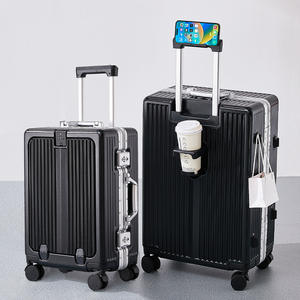 Valise à roulettes Yongsheng en aluminium, 20 pouces, avec cadenas à combinaison, pour voyages d'affaires, unisexe - Product Image 4