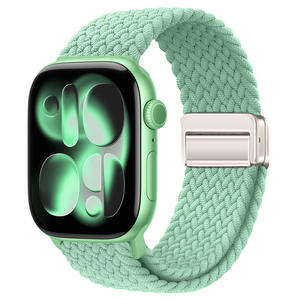 สายรัดแม่เหล็กแบบปลดออกได้อย่างรวดเร็วสายนาฬิกาอัจฉริยะผ้าไนลอนสำหรับ <span class=keywords><strong>Apple</strong></span> <span class=keywords><strong>Watch</strong></span> S11สายนาฬิกา SE3 - Product Image 6