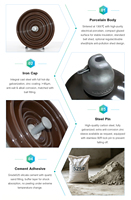 Isolateur de suspension en porcelaine à disque U120b à rotule de 16 mm, galvanisé à chaud, anti-corrosion