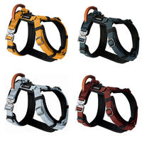 Harnais de poitrine pour chien tendance, confortable, avec coutures durables, en tissu maille respirant pour les promenades quotidiennes, les voyages et les activités de plein air
