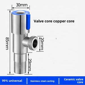 Robinet d'angle universel 1/2 pouce pour chauffe-<span class=keywords><strong>eau</strong></span> de toilette, en acier inoxydable épaissi, à commande manuelle, à bille, pour <span class=keywords><strong>eau</strong></span> <span class=keywords><strong>froide</strong></span> et <span class=keywords><strong>chaude</strong></span> - Product Image 3
