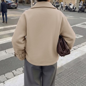 Novidades 2026: Jaqueta Feminina de Lã Cropped com Gola Britânica Y2K – Moda Inverno para Mulheres - Product Image 2
