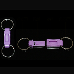 Wholesale Cheap Prevents Loss Portable Double Ring Detachable Plastic Key Chain Ring keychain
