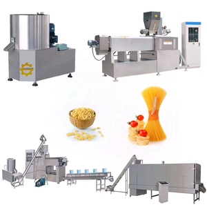 Ligne de production industrielle automatique d'extrusion de pâtes, usine de fabrication de machines à former les pâtes en spirale (macaroni) - Product Image 1