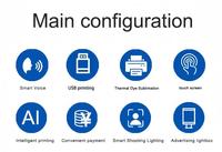 Service d'impression de cartes d'embarquement et de numérisation de passeports, numérisation rapide et haute définition en libre-service pour diverses occasions, scanner de code QR et paiement en espèces