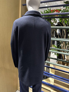 <span class=keywords><strong>Manteau</strong></span> <span class=keywords><strong>Homme</strong></span> Coupe Slim en Mélange de <span class=keywords><strong>Laine</strong></span> (70%) avec <span class=keywords><strong>Col</strong></span> Rabattu, Imprimé Dégradé, Long et Épais, Style Décontracté - Product Image 2
