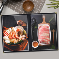 Daftar Menu buku Menu Harga membuat PVC Order Holder A4 Menu pemegang dengan pengiriman cepat