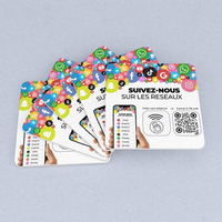 Carte d'examen Google NFC pour médias sociaux étanche Plaque Instagram NFC