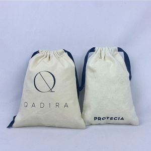 High Quality GOTS Certified Eco-friendly Organic Cotton Gift Packaging <b>Drawstring</b> <b>Bag</b> White Dust <b>Bag</b> Custom Logo Printed - Product Image 5