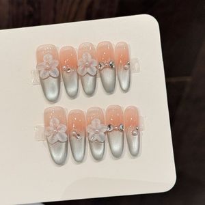 <span class=keywords><strong>Uñas</strong></span> Acrílicas <span class=keywords><strong>Postizas</strong></span> con Punta Francesa en Color Nude, Hechas a Mano, Venta al Por Mayor de Fábrica, Muestra Gratis, <span class=keywords><strong>Uñas</strong></span> <span class=keywords><strong>Postizas</strong></span> para Aplicación en Dedos - Product Image 5