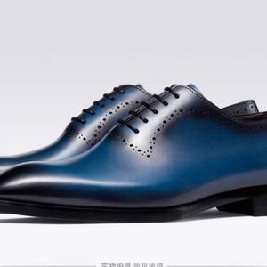 Botas de Trabajo para Hombre de Cuero Genuino con Cordones, Impermeables, Estilo Inglés Vintage, Suela de Cuero Cosida a Mano Goodyear - Product Image 5