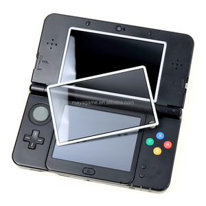 Cadre d'écran supérieur noir et blanc avec couvercle d'objectif pour New 3DS, en plastique et verre, pour écran supérieur, panneau de protection et façade - Product Image 5