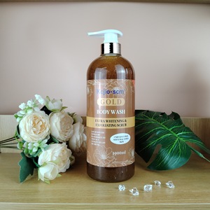 Gel Douche Exfoliant Éclaircissant Herbal au Lait de Chèvre, Vitamine C, Carotte, Tomate, Graine de Tournesol et Amande - Product Image 3