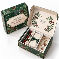 Boîte d'expédition personnalisée pour club de broderie au point de croix, en carton ondulé E-flute, avec fermeture à rabat frontal, pour emballage cadeau