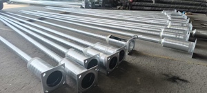 Tianhuang 20ft 25ft 30ft 5M 6M 7M 8M 9M 12M thép cực mạ kẽm giảm dần đèn bài bát giác hình nón cực ánh sáng đường phố bài - Product Image 5