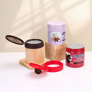 <b>Plastic</b> Bottle 400Ml Wide Mouth Flip Top Cap Food Grade Cylinder <b>Packaging</b> For Daily Chemical Products - Product Image 2