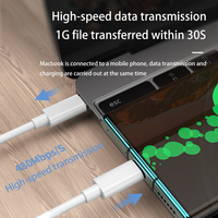 Câble USB-C vers USB-C, cordon de téléphone, câble de charge rapide PD 60W+20W pour MacBook, iPad, iPhone, câble de données USB