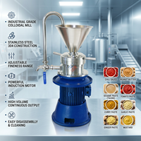Moulin à grains de cacao en acier inoxydable haute performance, pour la fabrication de beurre de cacahuète et de tahini, avec pompe, moteur, roulement et boîte de vitesses