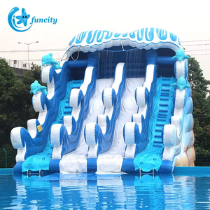 Quảng Châu nhà sản xuất Bán buôn giá tùy chỉnh nước vui chơi giải trí công viên thiết bị Lớn <span class=keywords><strong>Inflatable</strong></span> hồ bơi trượt cho người lớn - Product Image 4
