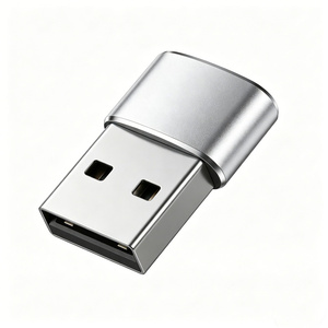 อะแดปเตอร์แปลง USB 2.0 Type A ตัวผู้ เป็น Type C ตัวเมีย วัสดุอลูมิเนียมอัลลอยด์ สำหรับโทรศัพท์มือถือและแล็ปท็อป - Product Image 1