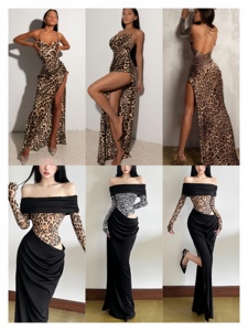 Gaun Vintage desainer mewah campuran pakaian bermerek tangan kedua dari pakaian pengeluaran peralatan impor - Product Image 5