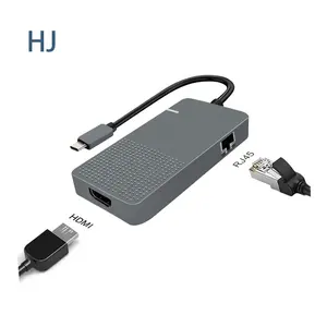 Vina Pusat Usb Tipe-c, Penjualan Laris Amazon Ebay Universal 6 In 1 Usb C Pd Tipe C untuk HD-MI 4K Multi Port Usb3.0 untuk Macbook