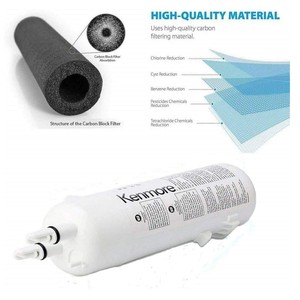 Filtro de agua para refrigerador Kenmore 9081, repuesto de bloque de carbón para máquina de hielo y dispensador - Product Image 1