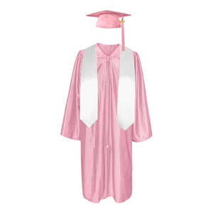 Robe de remise de diplôme américaine en gros, personnalisée, unisexe, en tissu tissé, tenue académique avec logo pour les universités et les lycées - Product Image 1