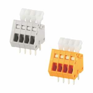 Bloque de terminales de resorte <span class=keywords><strong>Yulian</strong></span> de alta calidad, 100% nuevo, de latón y cobre, 300V 10A-30A, con conexión de tornillo chapada en Sn y bridas fijas PA66 - Product Image 2