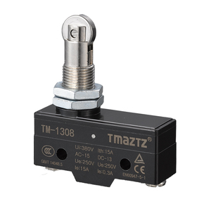 Interruptor TM-1704 Z-15GW22-B con palanca de rodillo de bisagra corta, interruptor de límite para incubadora con certificación CE, 15A máx. Corriente - Product Image 4