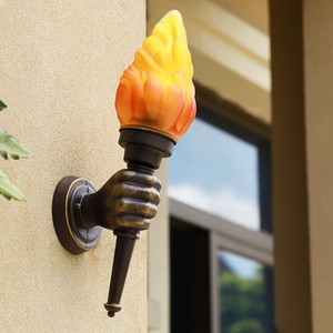 Mỹ Retro Ngoài Trời Tường Trang Trí Nội Thất Đèn Sáng Tạo Ngọn Lửa LED Đèn Công Nghiệp Sân Vườn Đèn Treo Tường Đèn Không Thấm Nước <span class=keywords><strong>Torch</strong></span> - Product Image 4