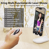 Mini Presentador Inalámbrico Air Mouse BT 5.3 con Control Láser Infrarrojo para Teléfono, Tableta, PC, Computadora Portátil, Smart TV, Reuniones PPT