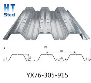 915 Floor Metal Decking Sheet Galvanized Corrugated Steel Deck for Steel Structure Building