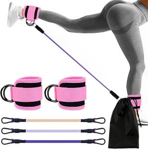 Glute Resistance Bands with <b>Ankle</b> Cuffs Set – Leg & <b>Booty</b> Workout - Product Image 1