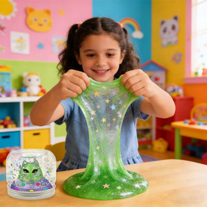 ของเล่น STEM แบบกำหนดเองได้ ชุดของเล่นสไลม์เอเลี่ยนสำหรับเด็ก ของชำร่วยงานปาร์ตี้ พร้อมสไลม์สีเขียวใส - Product Image 2