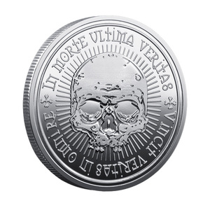 Moneta Commemorativa della Filosofia Stoaica, Tema Memento Mori, Portatile EDC in Lega di Zinco, Artigianato 3D Personalizzato, Solo <span class=keywords><strong>la</strong></span> <span class=keywords><strong>Morte</strong></span> è Vera - Product Image 6