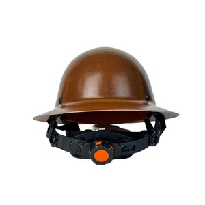 หมวกนิรภัยอุตสาหกรรมทรงกลมทำจากคาร์บอนไฟเบอร์ - หมวกแข็งแบบมีร่อง 4 จุด ทนความร้อนสูง สำหรับการป้องกันในสถานที่ทำงาน - Product Image 1