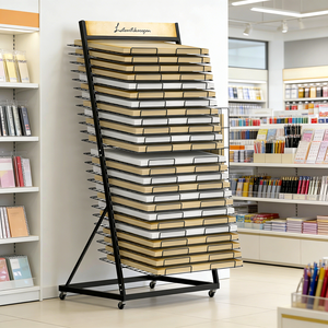 Support de présentation vertical en métal robuste à 25 niveaux pour papier de scrapbooking, étagère de rangement en PVC pour <span class=keywords><strong>fournitures</strong></span> artistiques et de bureau - Product Image 2