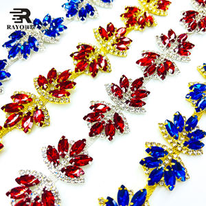 Honor of Crystal Glass strass rhirestone a catena per abito da <span class=keywords><strong>sposa</strong></span> stile Flatback accessori per camicie scarpe da <span class=keywords><strong>sposa</strong></span> - Product Image 2