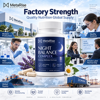 Capsules de magnésium, vitamine D, niacine et mélatonine en marque privée OEM, complément pour le sommeil, le bien-être, l'énergie et le métabolisme, 60 unités