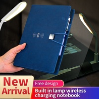 Cadeaux d'entreprise avec logo Journal électronique personnalisé 2023 Smart Powerbank Notebook avec chargeur sans fil Usb