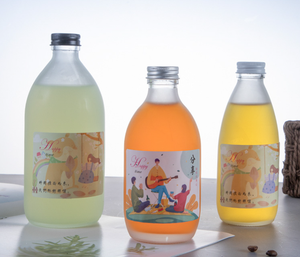 Bouteilles en verre vides de 250 ml, 300 ml et 500 ml, <span class=keywords><strong>moins</strong></span> chères en gros, avec bouchon à vis, pour jus, boissons, vin, lait, eau - Product Image 6
