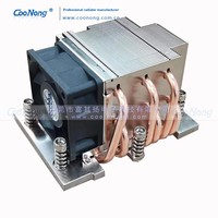 Coonong 6 caloduc refroidisseur de processeur prend en charge Sp5/Amd + multi-plate-forme 2U serveur boule de cuivre boîtier d'ordinateur ventilateur radiateur refroidissement